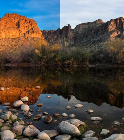 recreate the polarizer effect in Lightroom